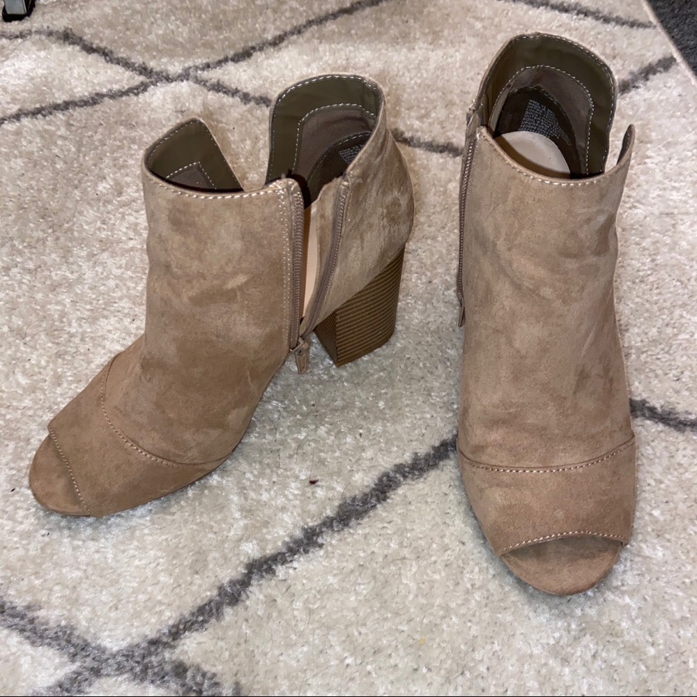 Apt 9 Peep Toe Ankle Booties